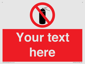 Custom prohibition no aerosol